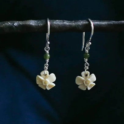 Forget Me Not Mammoth Ivory Earrings