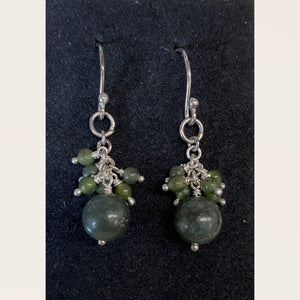 Jade Sterling Silver Earrings