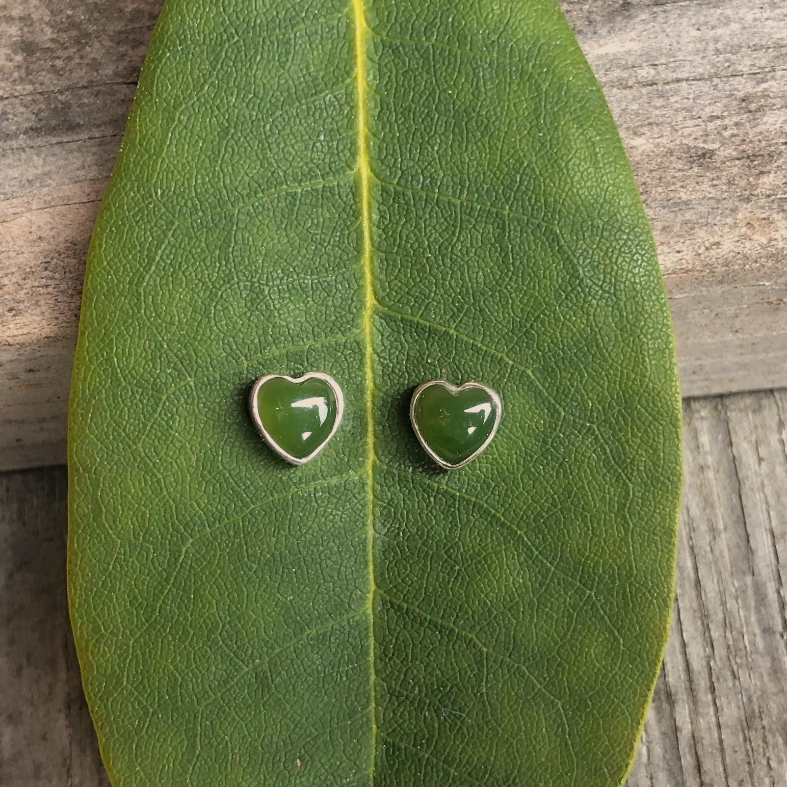 Jade Post Earrings Tiny