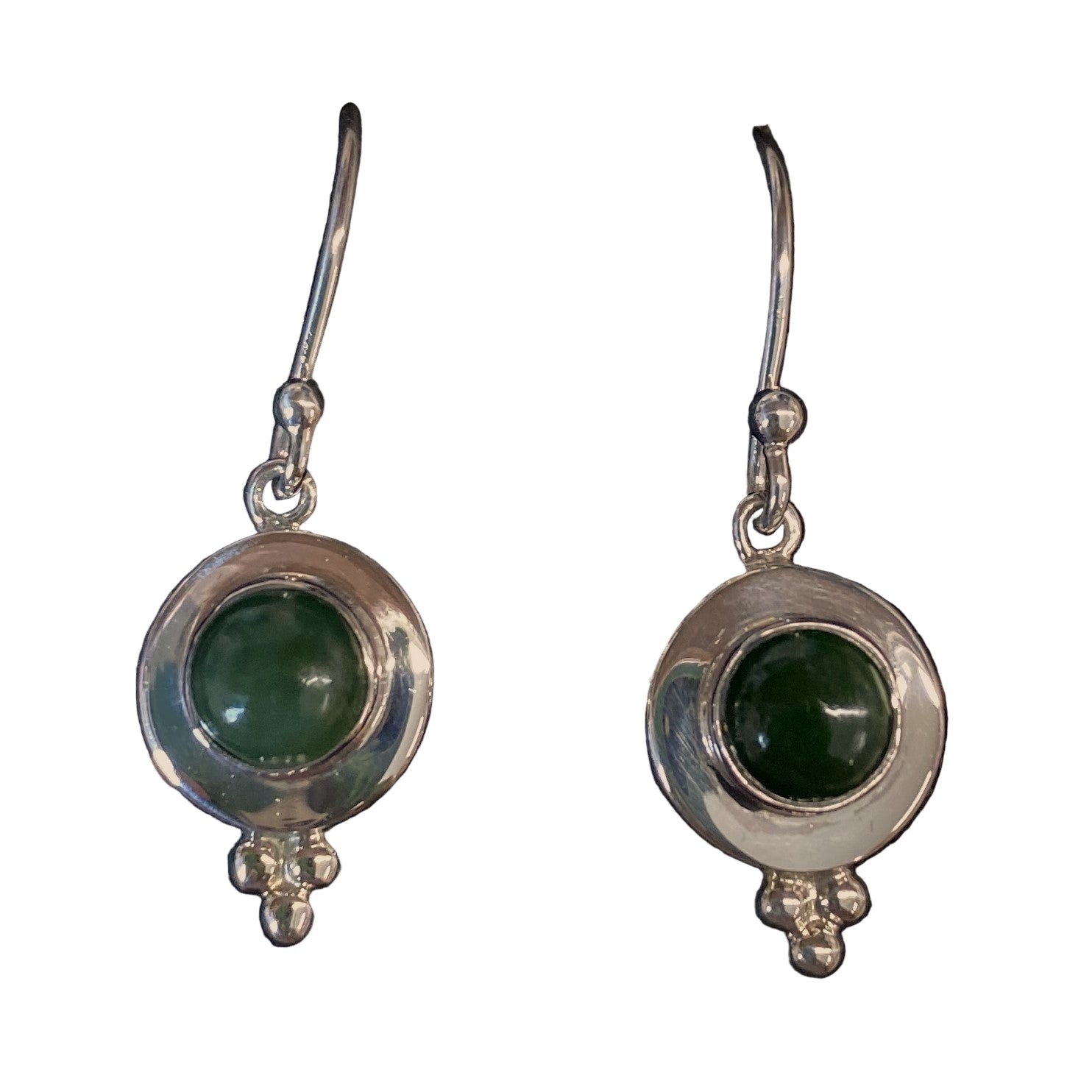 Jade Sterling Silver Earrings