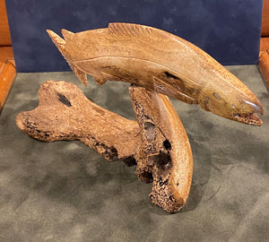 Walrus Jawbone Fish Figurines