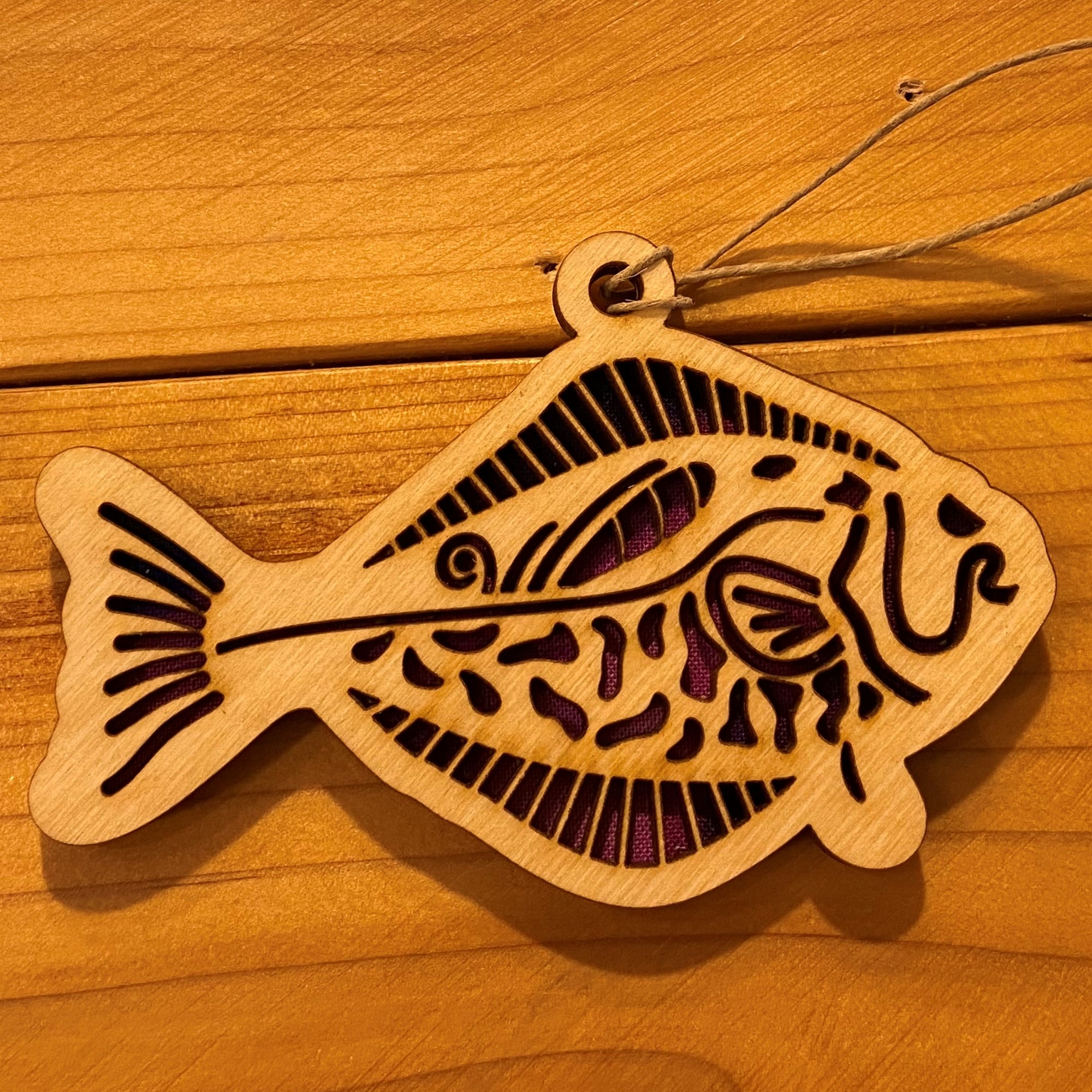 Laser-cut Wood Ornament 2 Layer