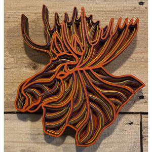 Laser-cut Wood Alaskan Mini Moose