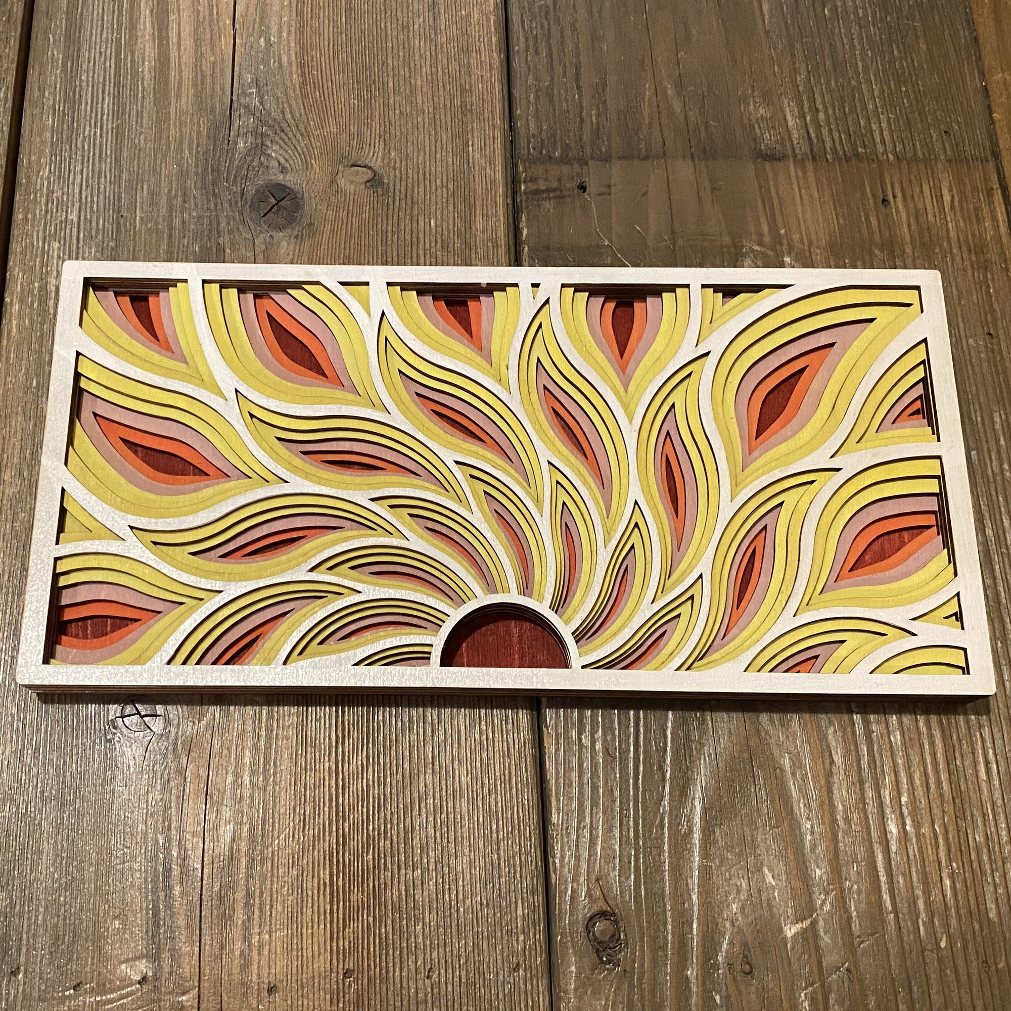 Laser-cut Wood Dazzling Sunshine Wood Art