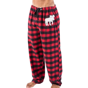 Moose Plaid Unisex PJ Pant