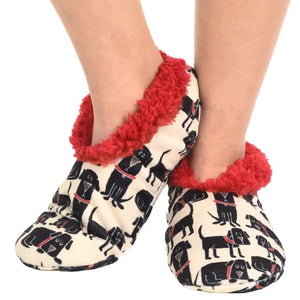 Ruff Night Dog Fuzzy Feet Slipper