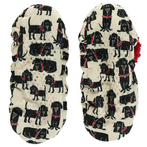 Ruff Night Dog Fuzzy Feet Slipper