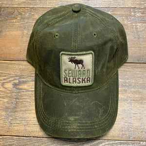 Alaskan Moose Waxed Baseball Hat