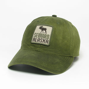 Alaskan Moose Waxed Baseball Hat