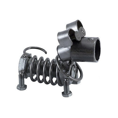 Spring Dog Metal Figurine
