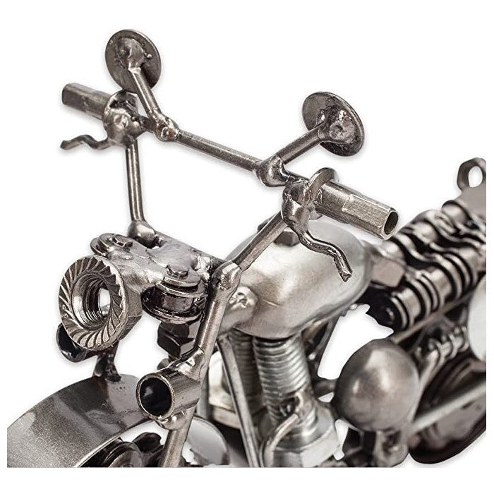 Rough Rider Motorcycle Metal Figurine
