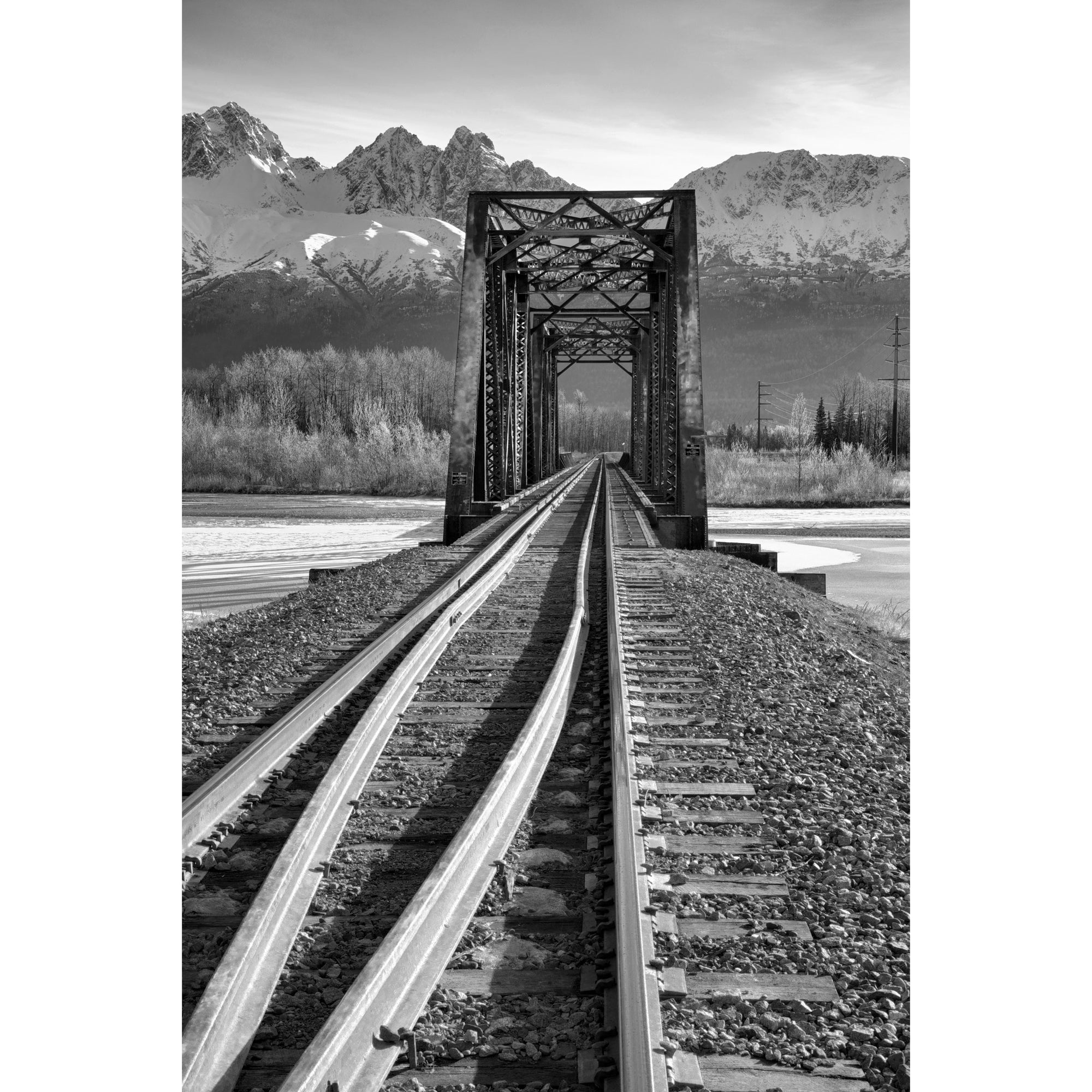 Mountain Rail - Metal Print