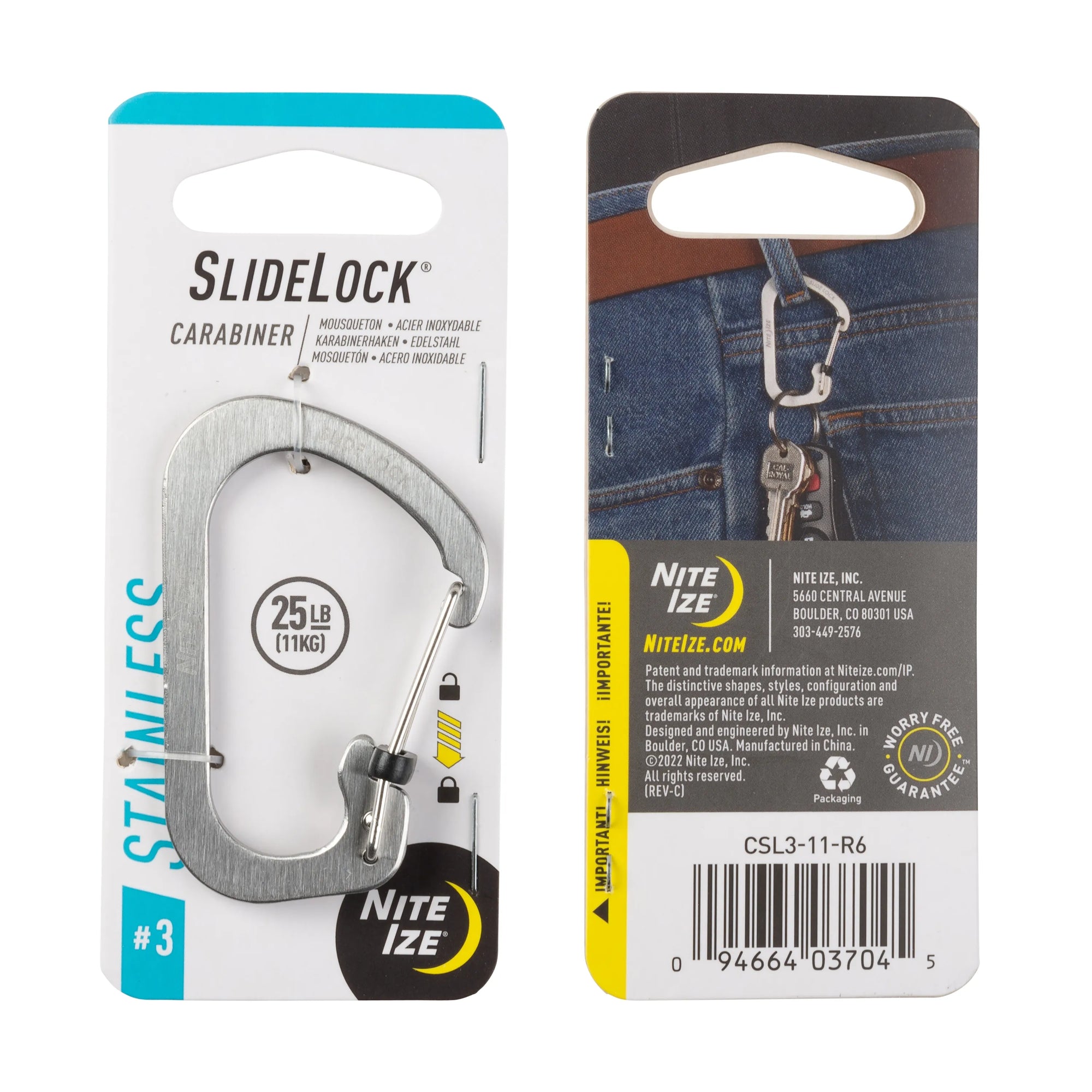 Slidelock® Carabiner Stainless Steel