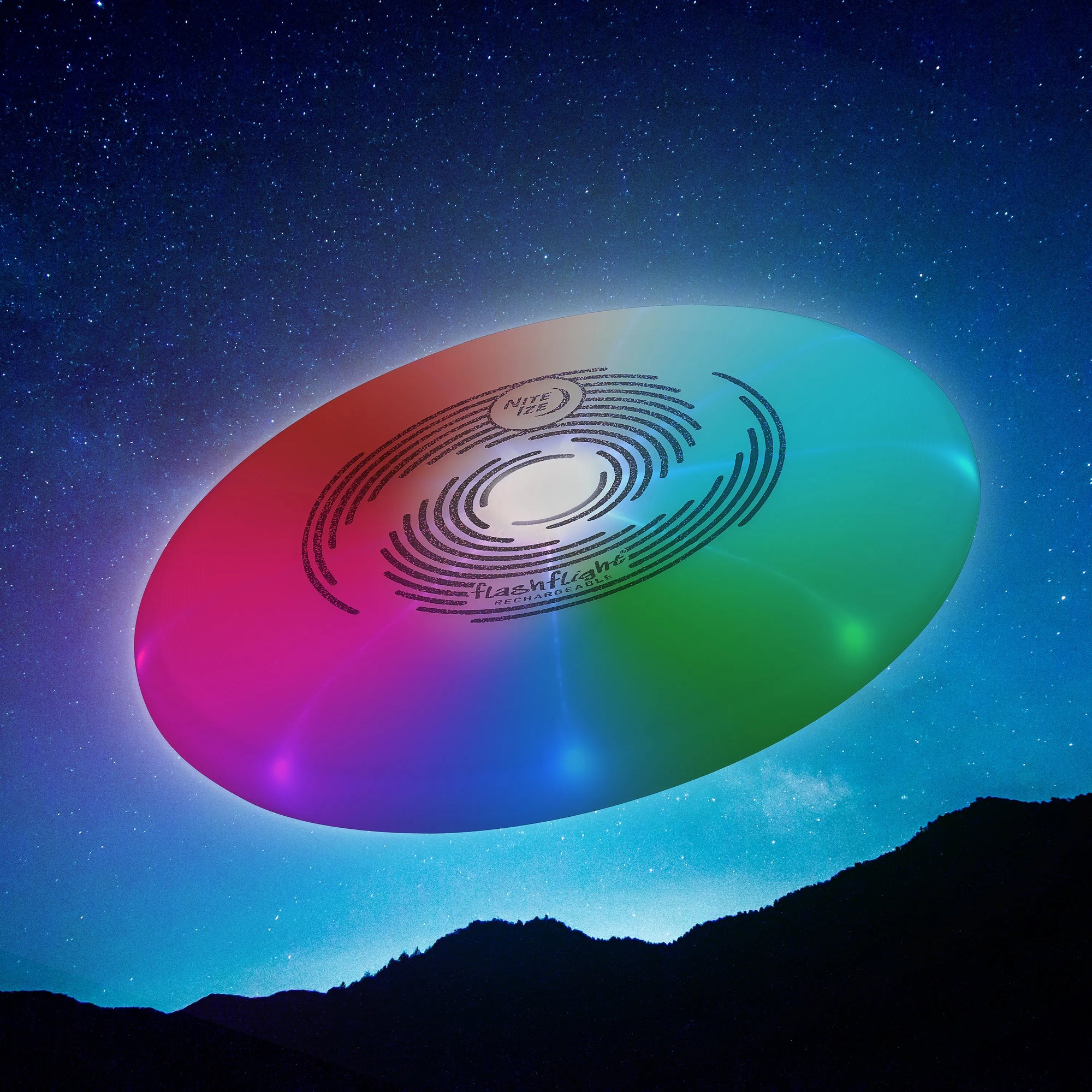 Flashflight® Rechargeable Light Up Flying Disc - Disc-O Tech™
