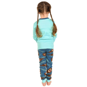 Otterly Exhausted Kid's Long Sleeve PJs