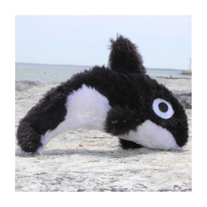 Mini Plush Orca Dog Toy