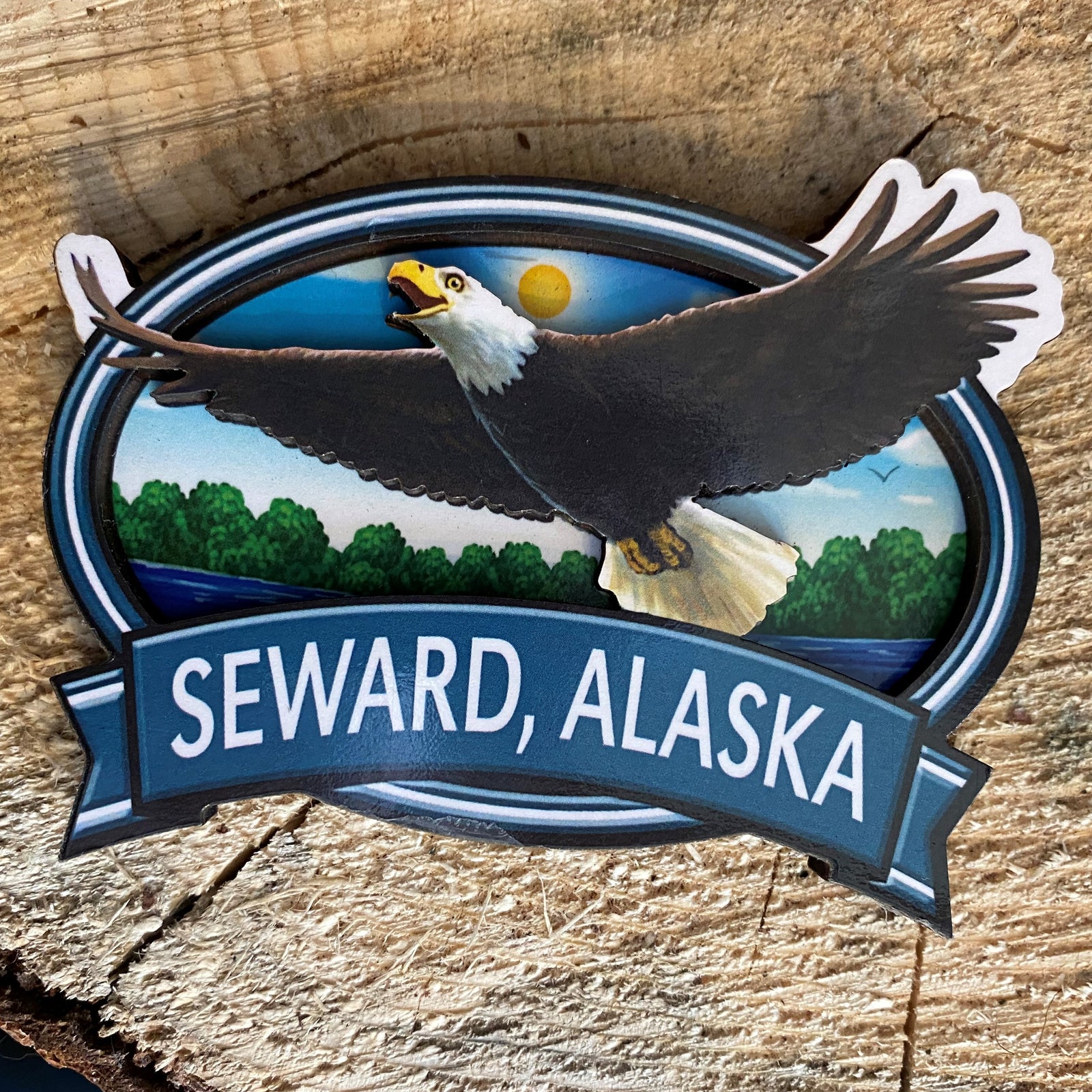 Eagle 2D Oval Magnet