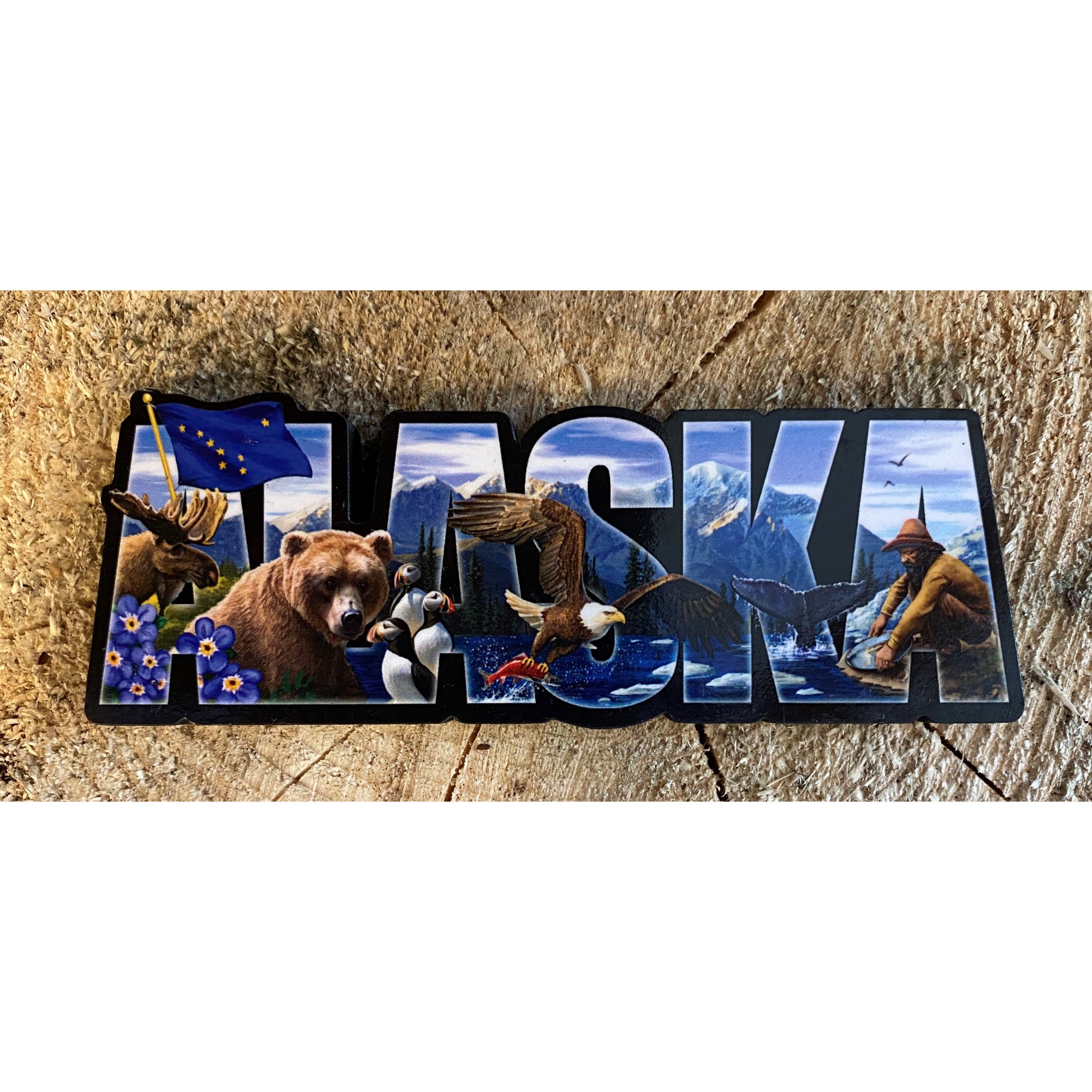 Alaska Word Collage Magnet