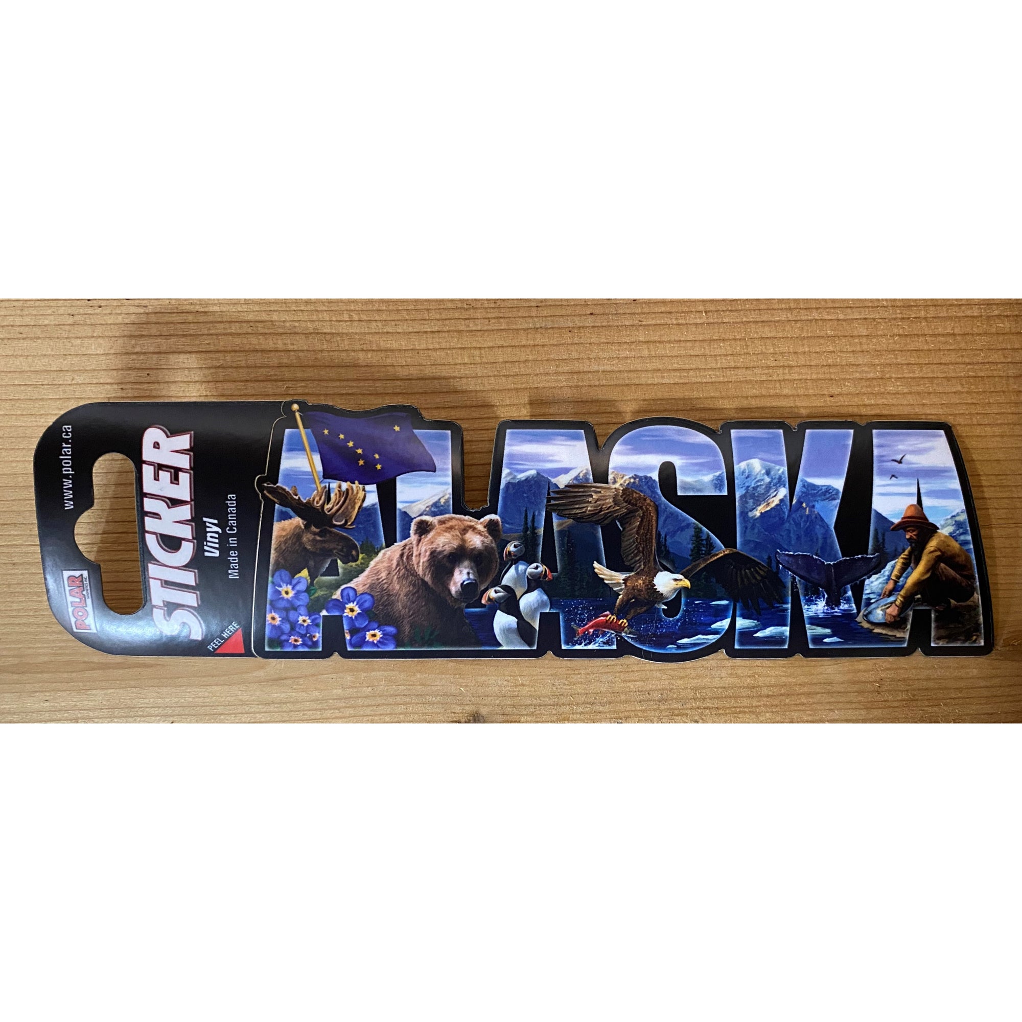 Alaska Word Collage Sticker