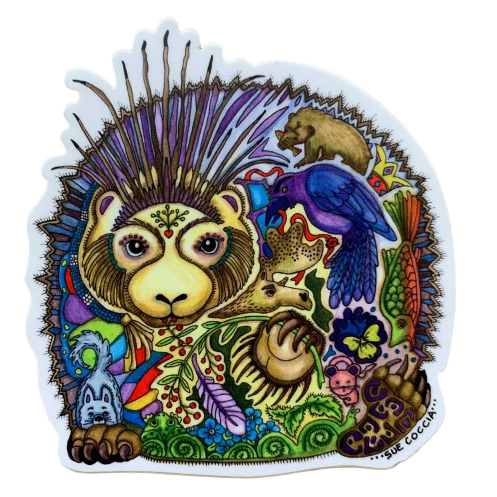Sue Coccia Porcupine Sticker