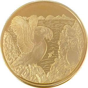 Puffin 1oz Double Gold Medallion