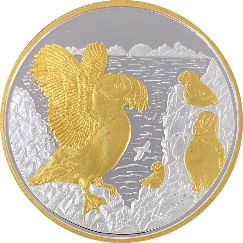 Puffin 1oz Double Gold Medallion