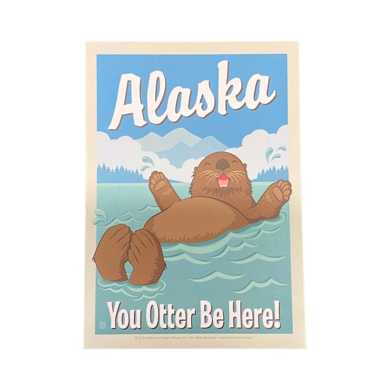 Vintage Otter Be Here Postcard