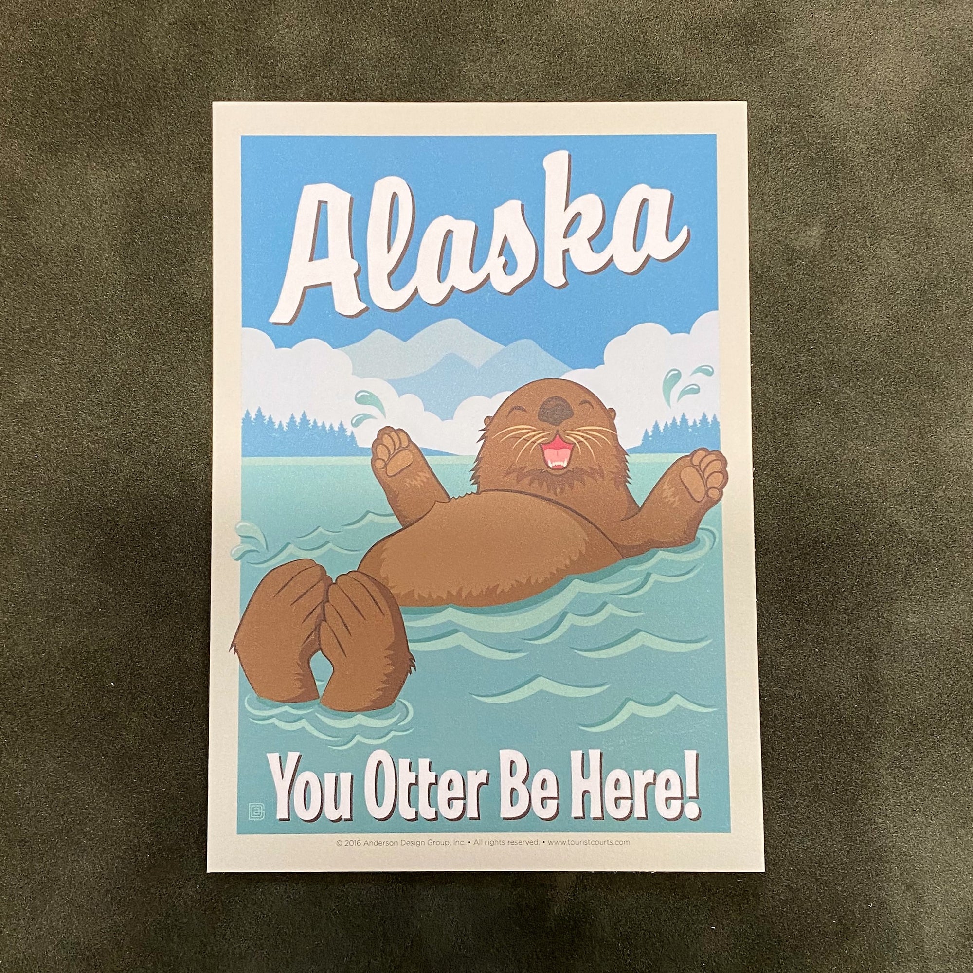 Vintage Otter Be Here Postcard