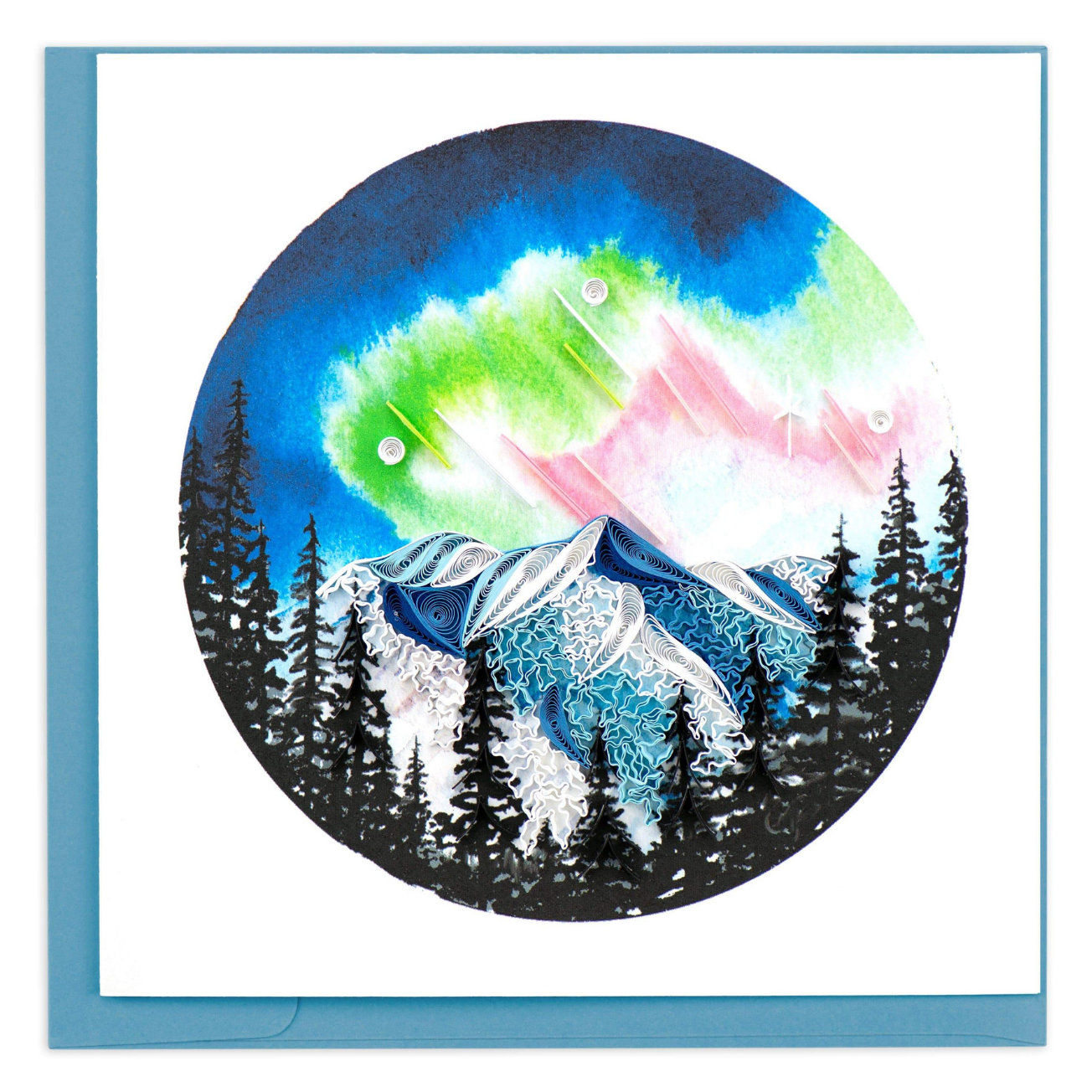 Northern Lights Quilling Card