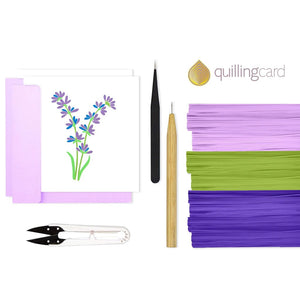 Lavender Quilling Card Kit