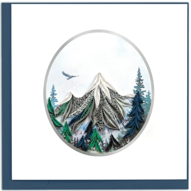 Mountain Landscape Quilling Card
