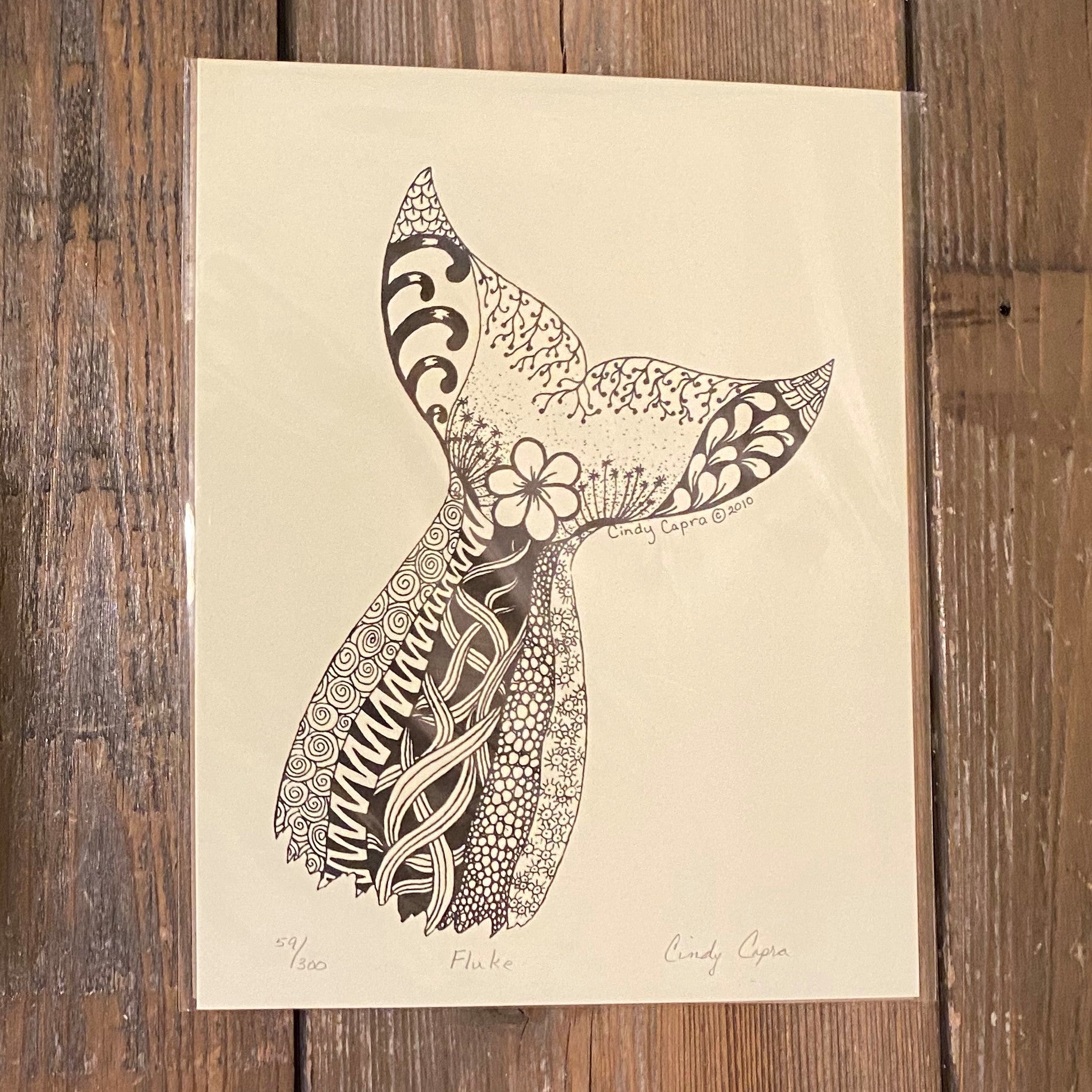 Whale Tail Print