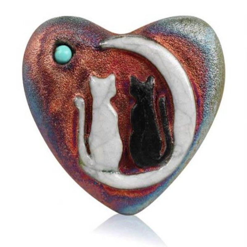 Cats and Moon Heart