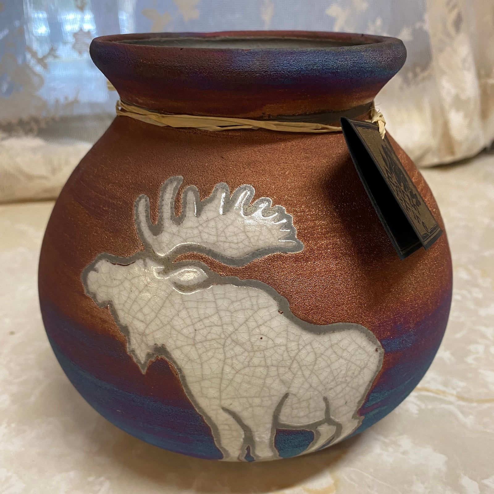 Moose Silhouette Vase - 5in