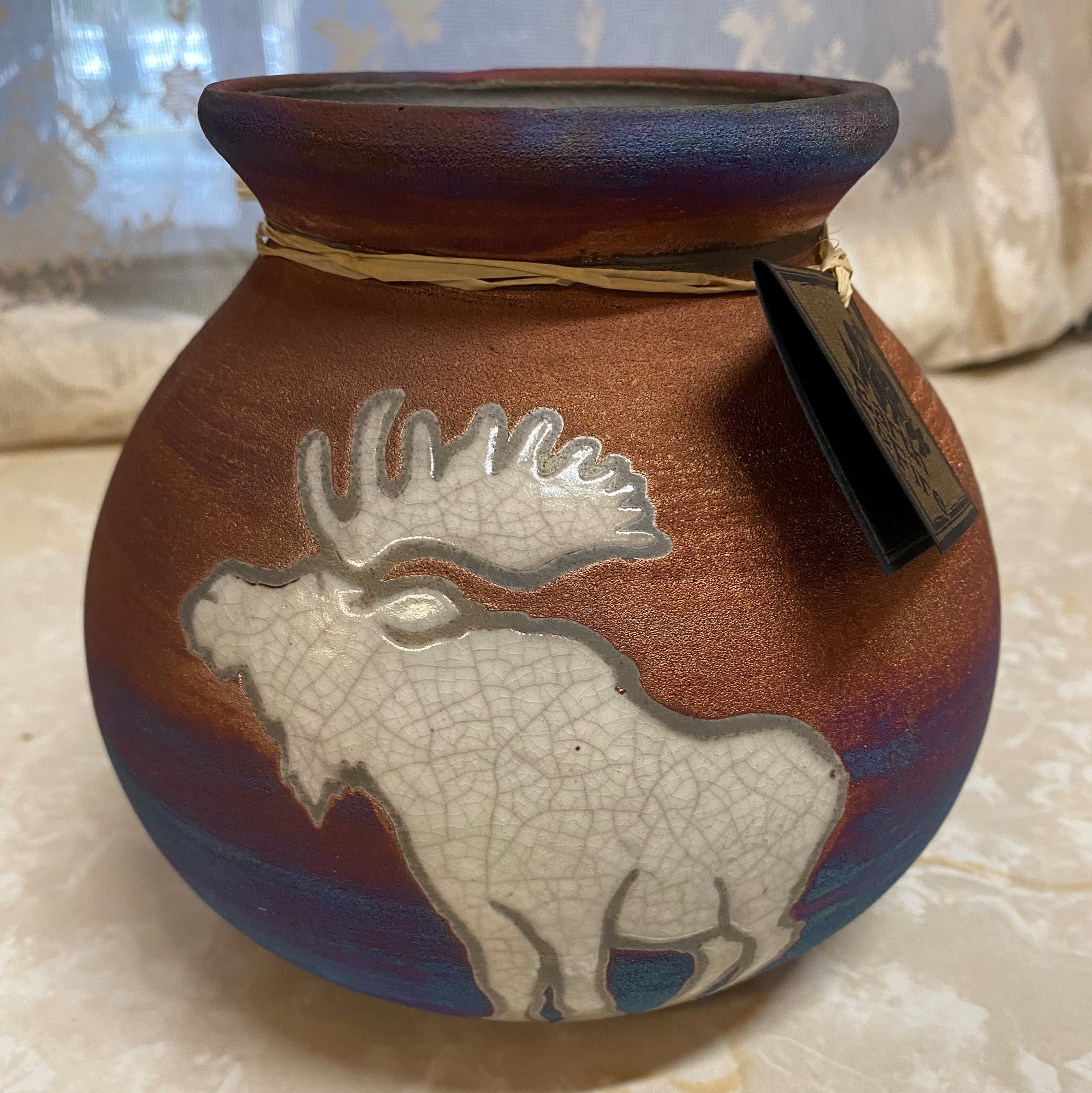 Moose Silhouette Vase - 5in