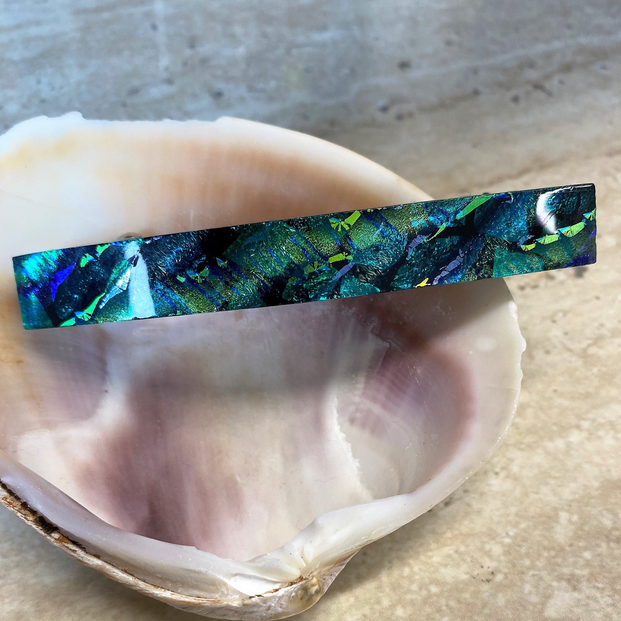 Glass Barrette - Large