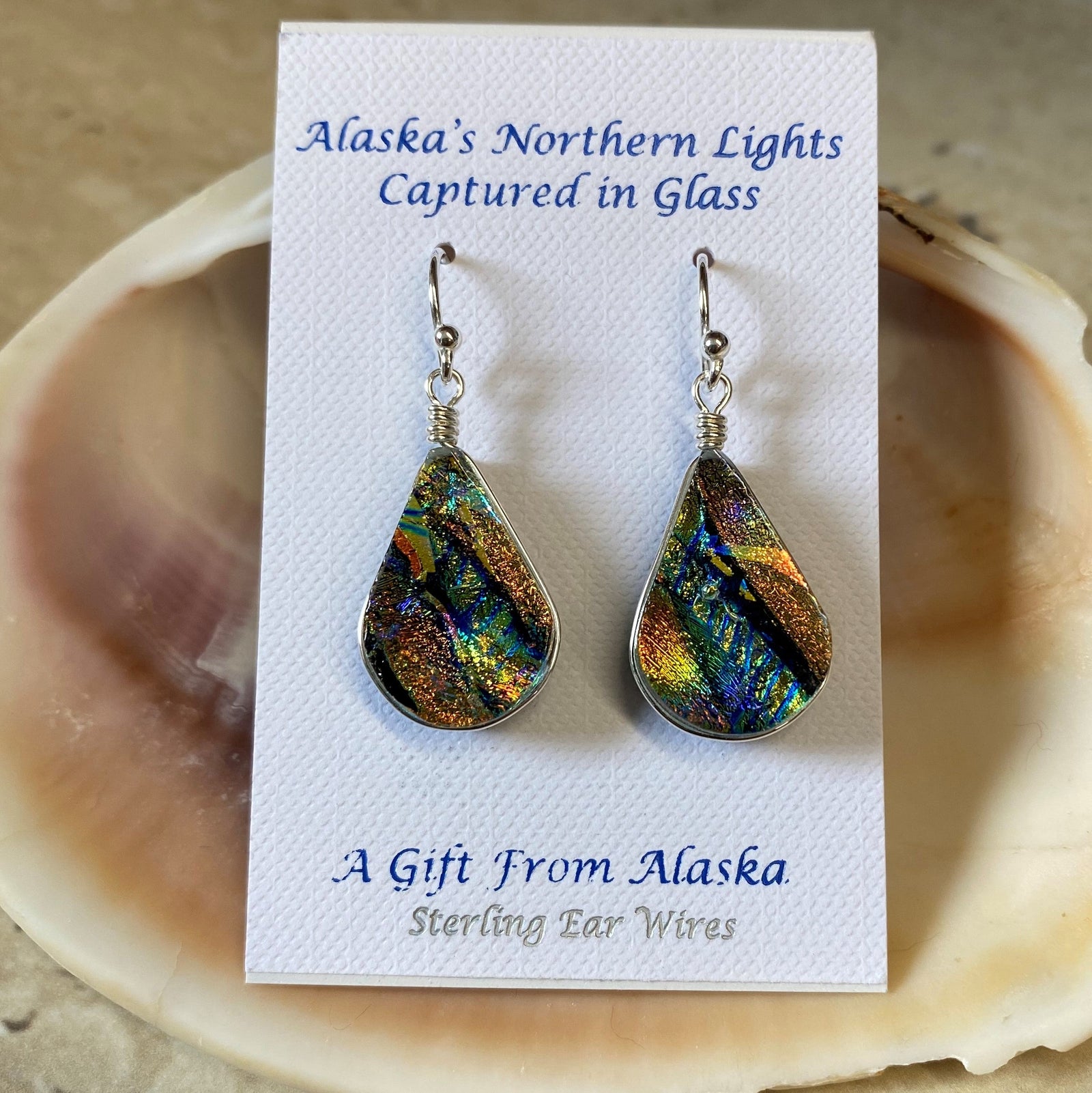 Renaissance glass studio earrings clearance