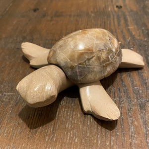 4in Marble Light Body Turtle  Figurine