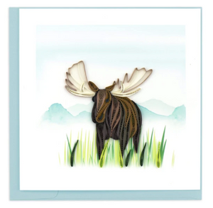 Moose Quilling Card