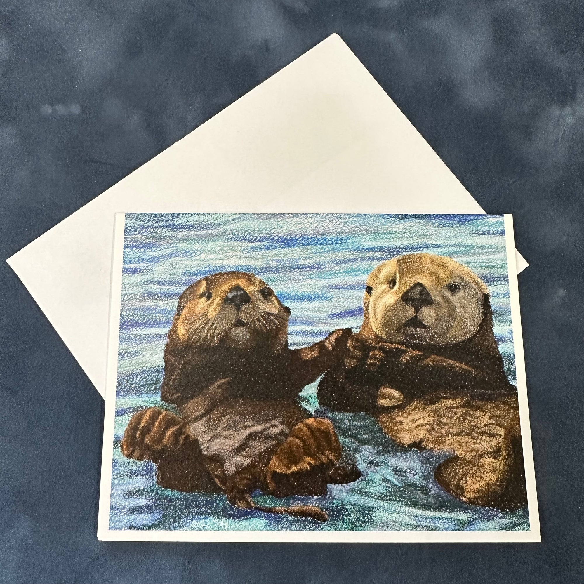 Sea Otter Friends Notecard