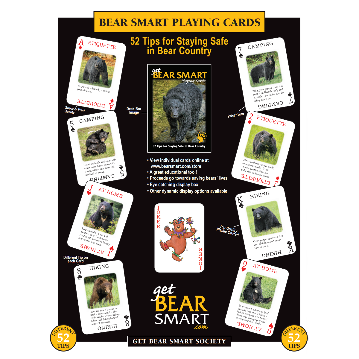 Bear Wise Playing Cards