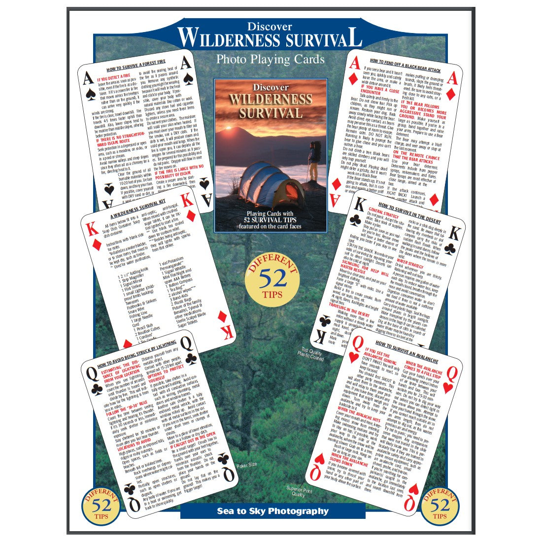 Wilderness Survival Playing Cards