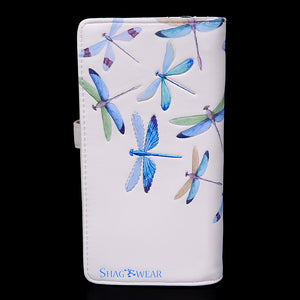 Dragonfly Cream Wallet - Large