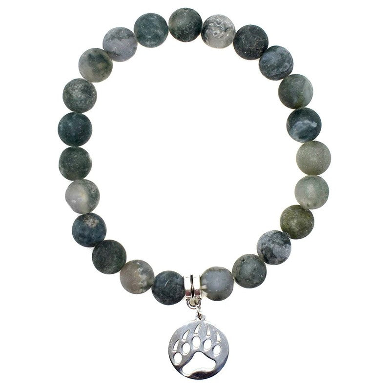 Bear Paw Charm Bracelet 8mm