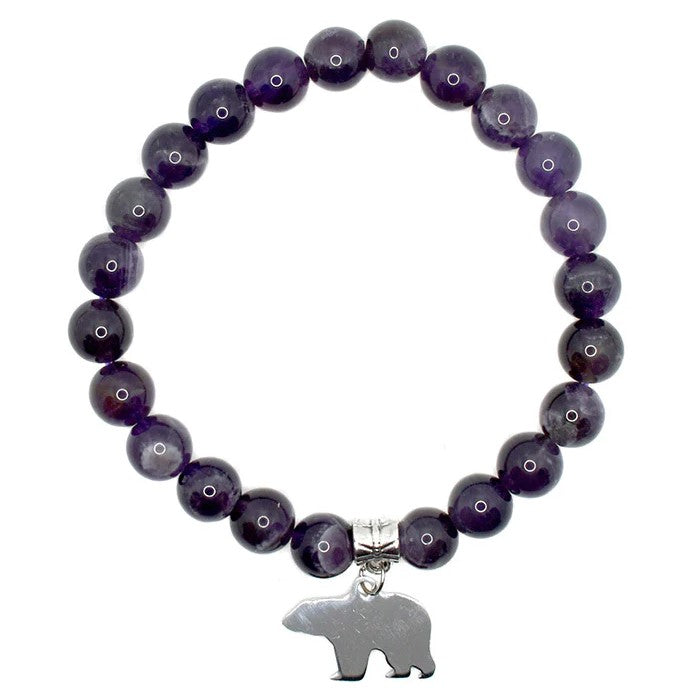 Bear Charm Bracelet 8mm