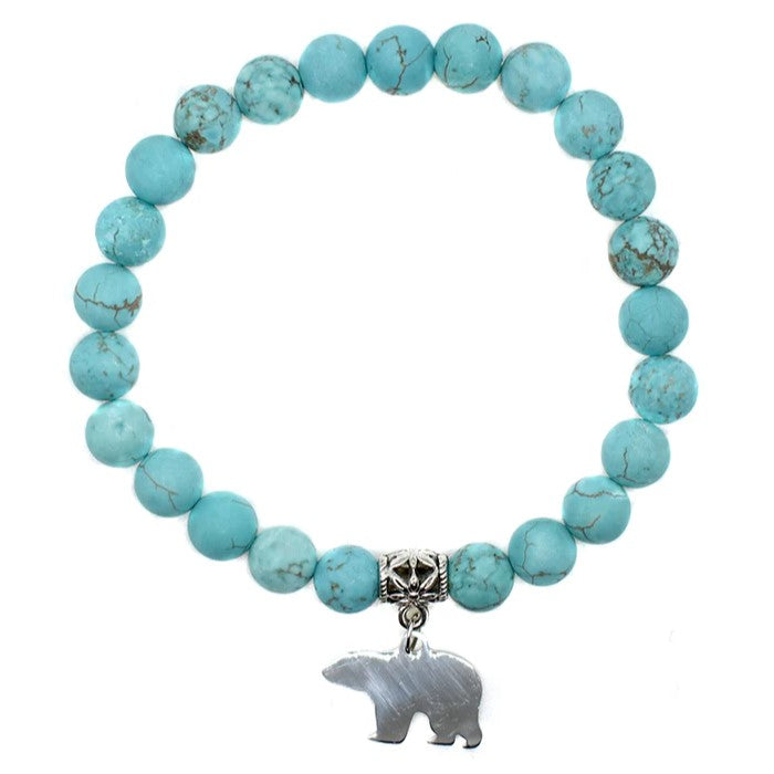 Bear Charm Bracelet 8mm