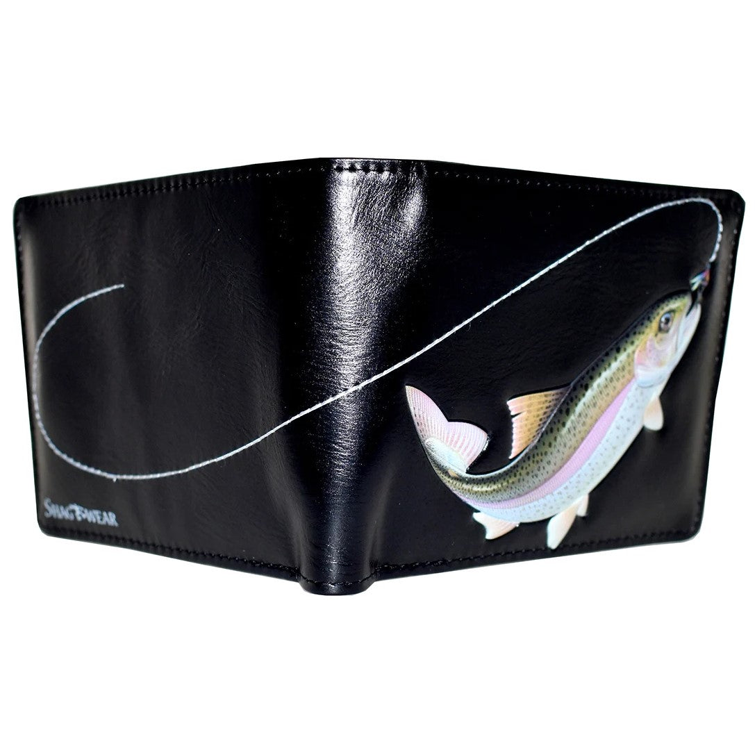 Gone Fishing Mens Wallet - Black