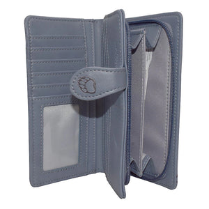 Bear Paw Grey Wallet - Large