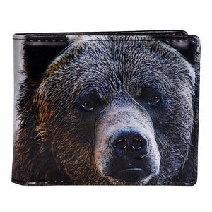 Portrait of a Bear Mens Wallet