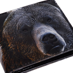 Portrait of a Bear Mens Wallet
